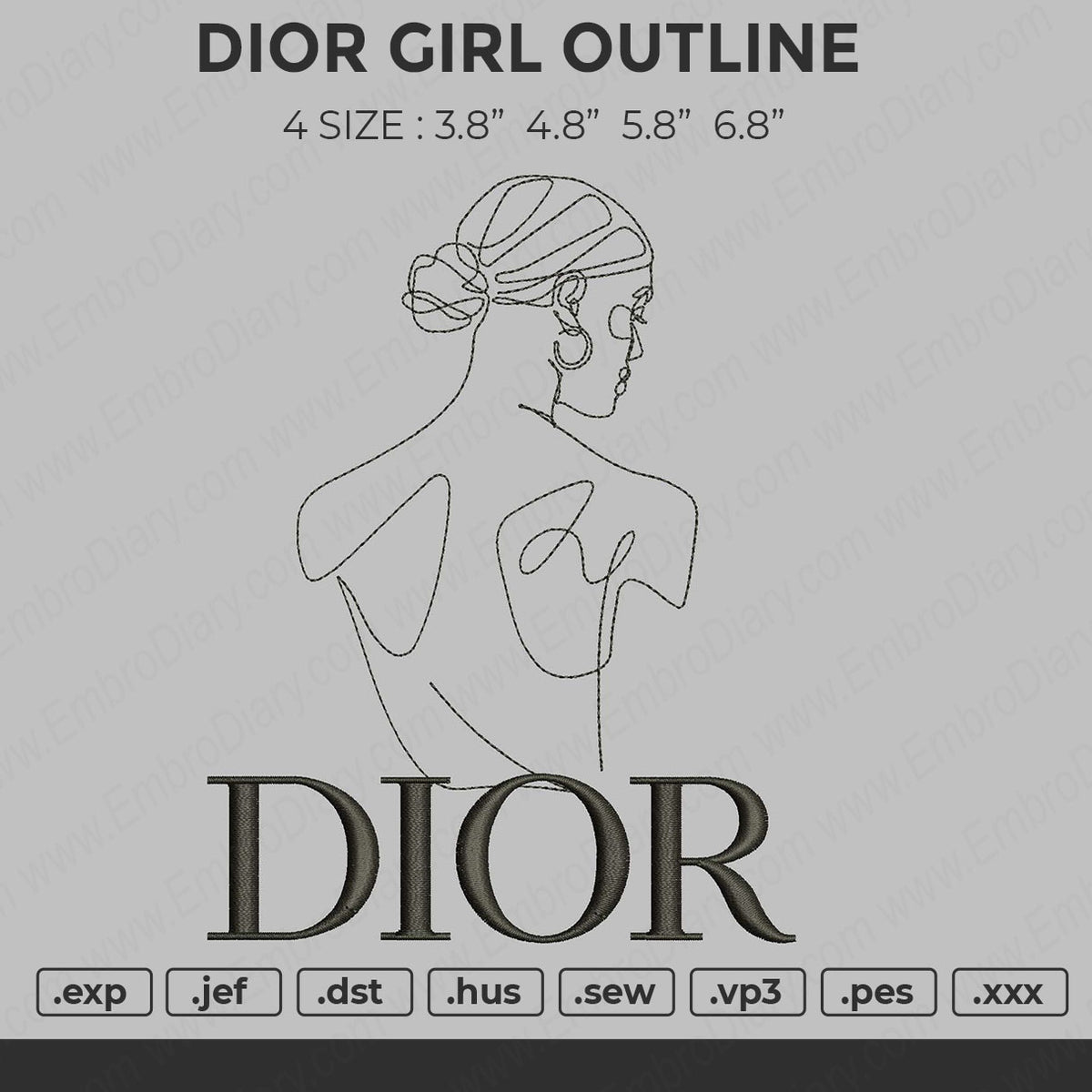 Dior Logo Embroidery – embroiderystores