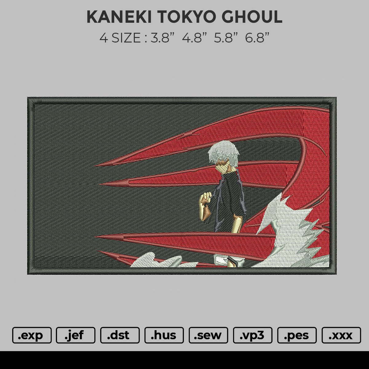 Kaneki Tokyo Ghoul – embroiderystores