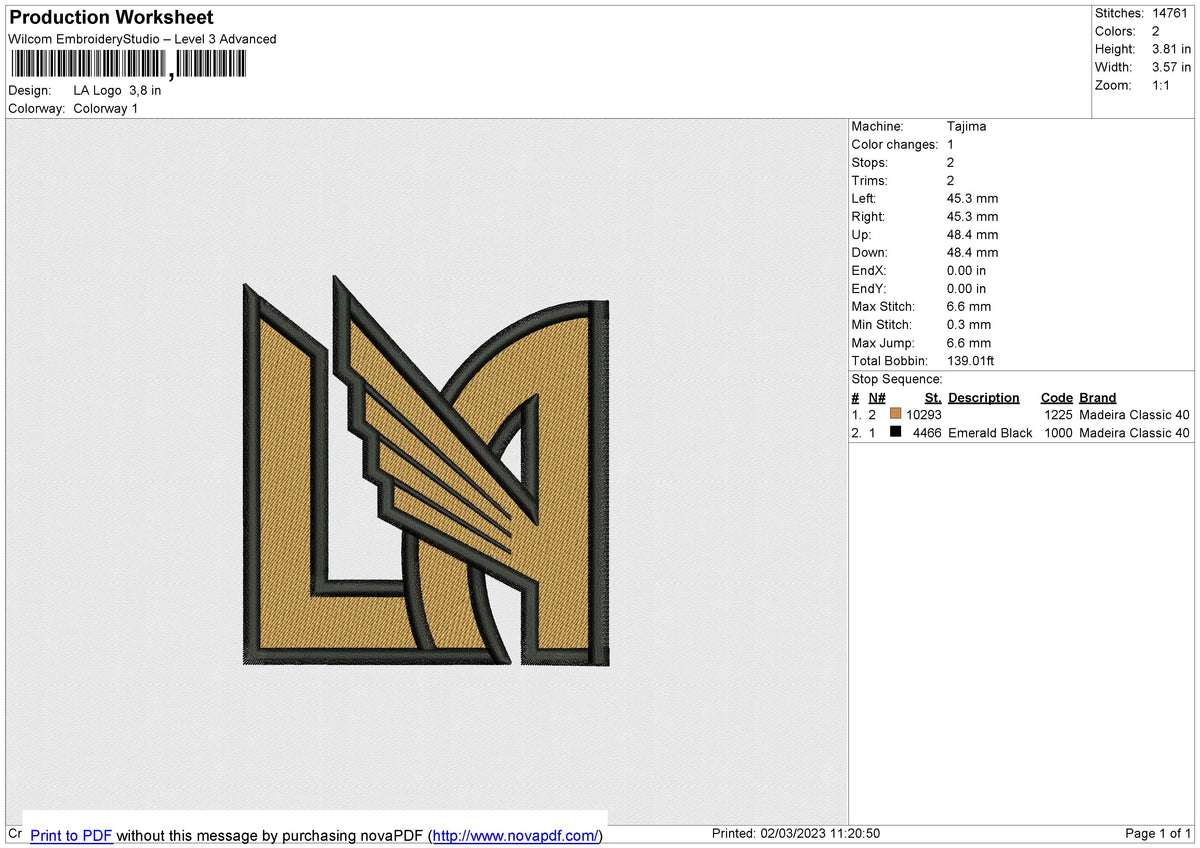 LAFC Logo Embroidery – embroiderystores