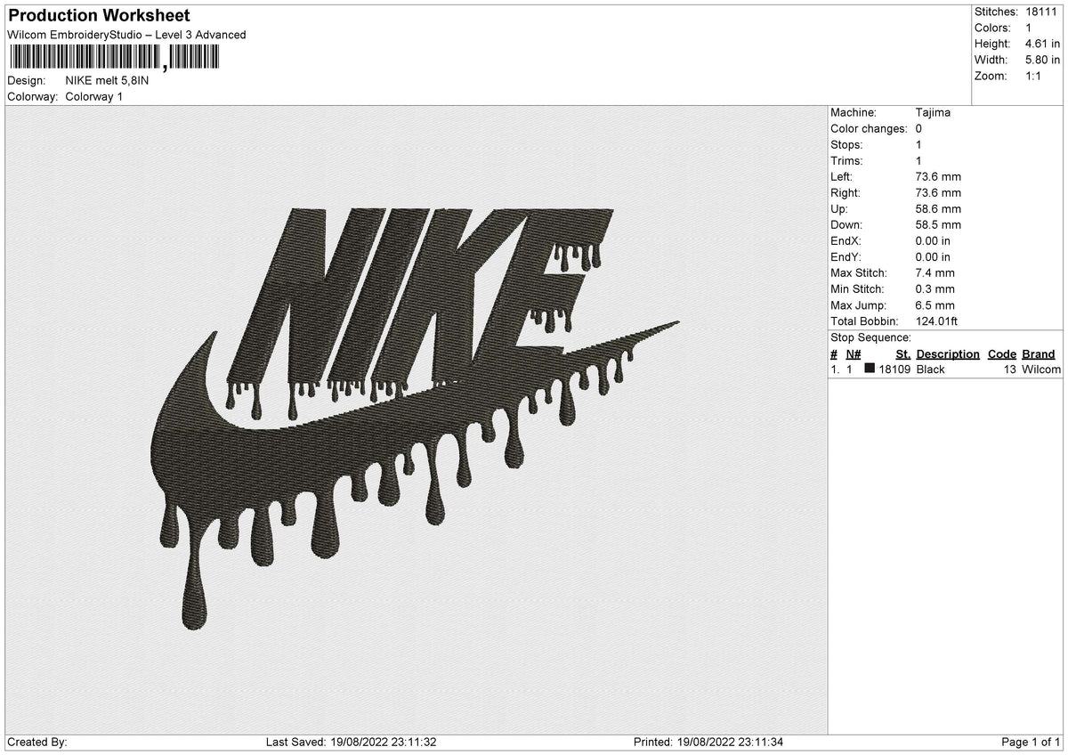 Nike Dripping logo svg