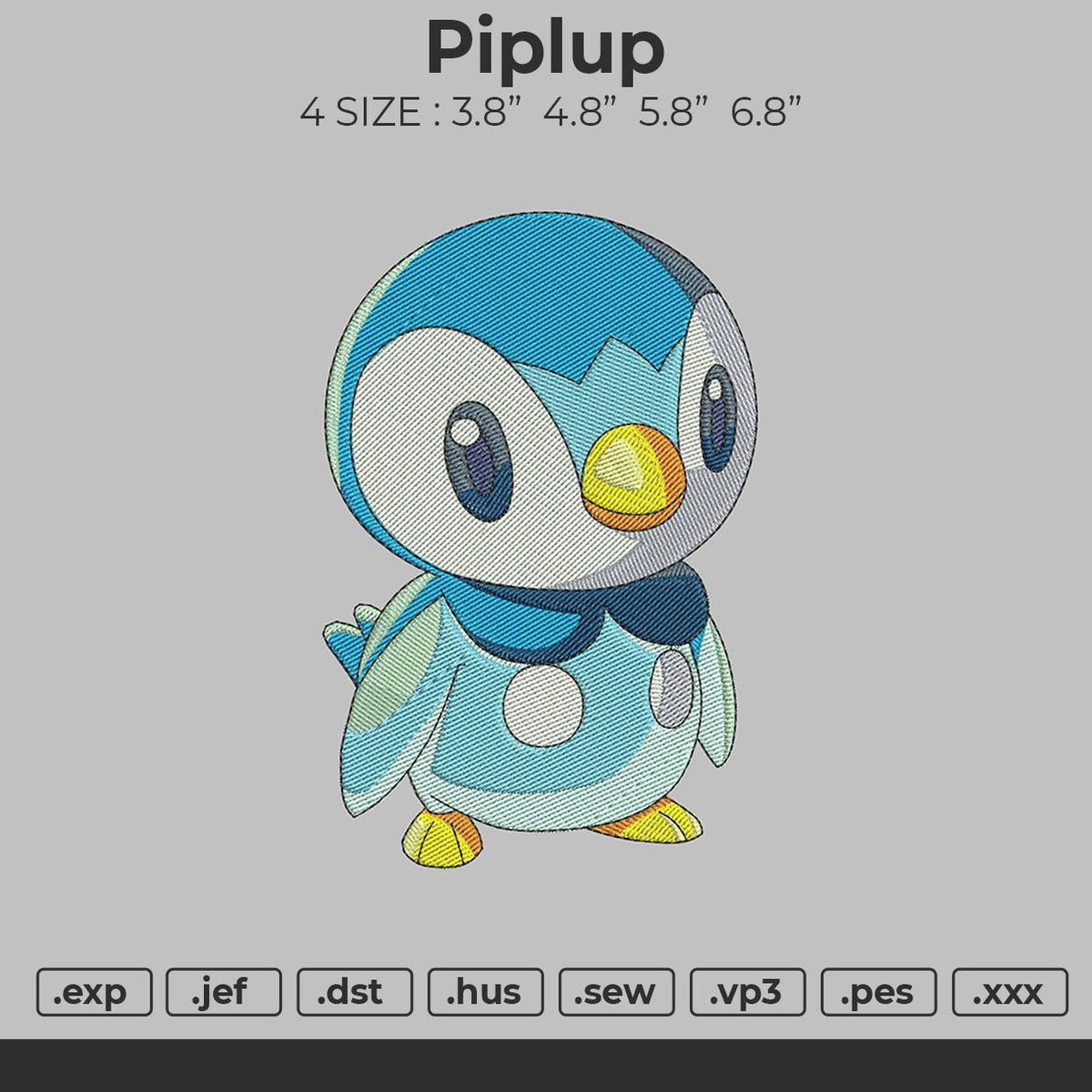 Piplup – embroiderystores