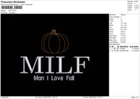 Love Fall Embroidery File 6 sizes