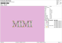 Mimi Embroidery File 6 sizes