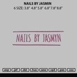 Nail By Jasmin Embroidery File 6 sizes