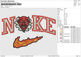 Nike devil v3 Embroidery