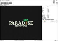 PARADISE Embroidery File 6 size