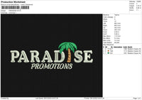 PARADISE Embroidery File 6 size