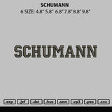 Schumann Embroidery File 6 sizes