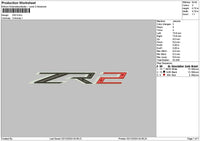 Zr2text Embroidery File 6 sizes