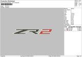 Zr2text Embroidery File 6 sizes