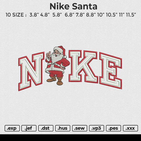 Nike Santa Embroidery