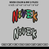 Nivek Color Bw Embroider 2 Files