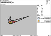 Swoosh Mcqueen 01 Embroidery File 6 sizes