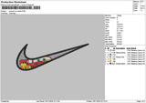 Swoosh Mcqueen 01 Embroidery File 6 sizes