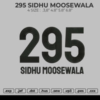 295 SIDHU MOOSEWALA Embroidery