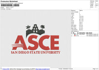 ASCE v1 Embroidery File 6 size