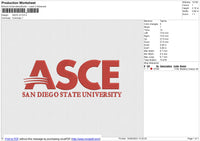 ASCE v2 Embroidery File 6 size