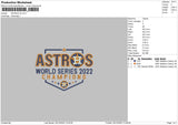 Astros V5 Embroidery File 6 sizes