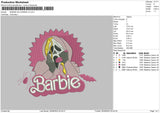 Barbie Halloween V2 Embroidery File 6 sizes