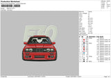 Bmw E0 Embroidery File 6 sizes