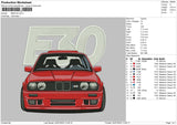 Bmw E0 Embroidery File 6 sizes