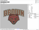 Brown Bear embroidery