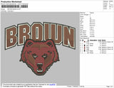 Brown Bear embroidery