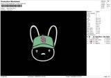 bad bunny sd Embroidery