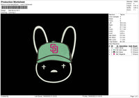 bad bunny sd Embroidery