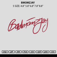 Bmomzjay Embroidery File 5 sizes