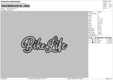 Bike Life App Embroidery File 6 sizes