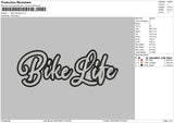 Bike Life App Embroidery File 6 sizes