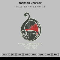 carleton univ rev Embroidery