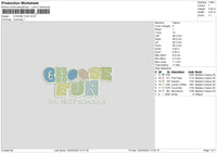 Chooe Fun Embroidery File 6 sizes