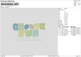 Chooe Fun Embroidery File 6 sizes