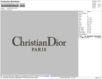 christian dior Paris Embroidery