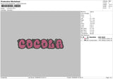 Cocola Embroidery File 6 sizes