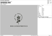 Dee Luxe Embroidery File 6 sizes