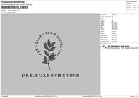 Dee Luxe Embroidery File 6 sizes