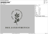 Dee Luxe Embroidery File 6 sizes