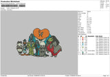 Dhalloween 23 Embroidery File 6 sizes