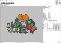 Dhalloween 23 Embroidery File 6 sizes