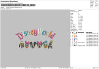 Dword Characther Embroidery File 6 sizes