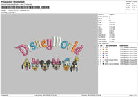 Dword Characther Embroidery File 6 sizes