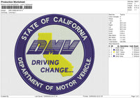 DMV EMBLEM Embroidery