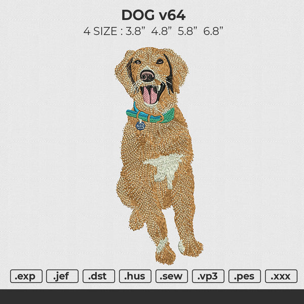 DOG v64 Embroidery