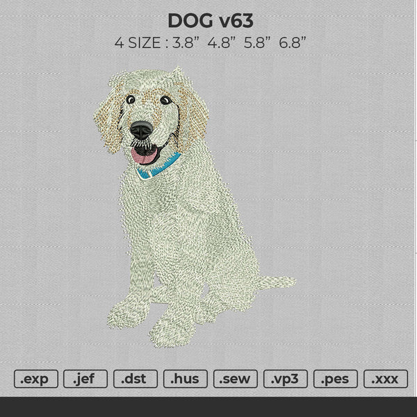 DOG v63 Embroidery