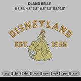 Dland Belle Embroidery File 6 sizes