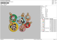 D Xmas Embroidery File 6 sizes