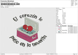 EL CORAZON LO Embroidery